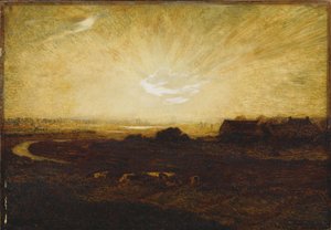 Paysage au coucher du soleil
